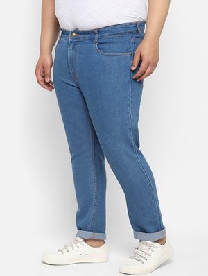 blue light washed denim jeans - 17620332 - Standard Image - 3