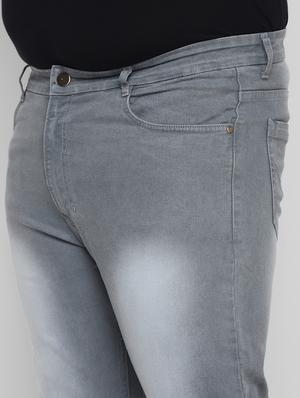 grey heavy washed denim jeans - 17620334 - Standard Image - 6