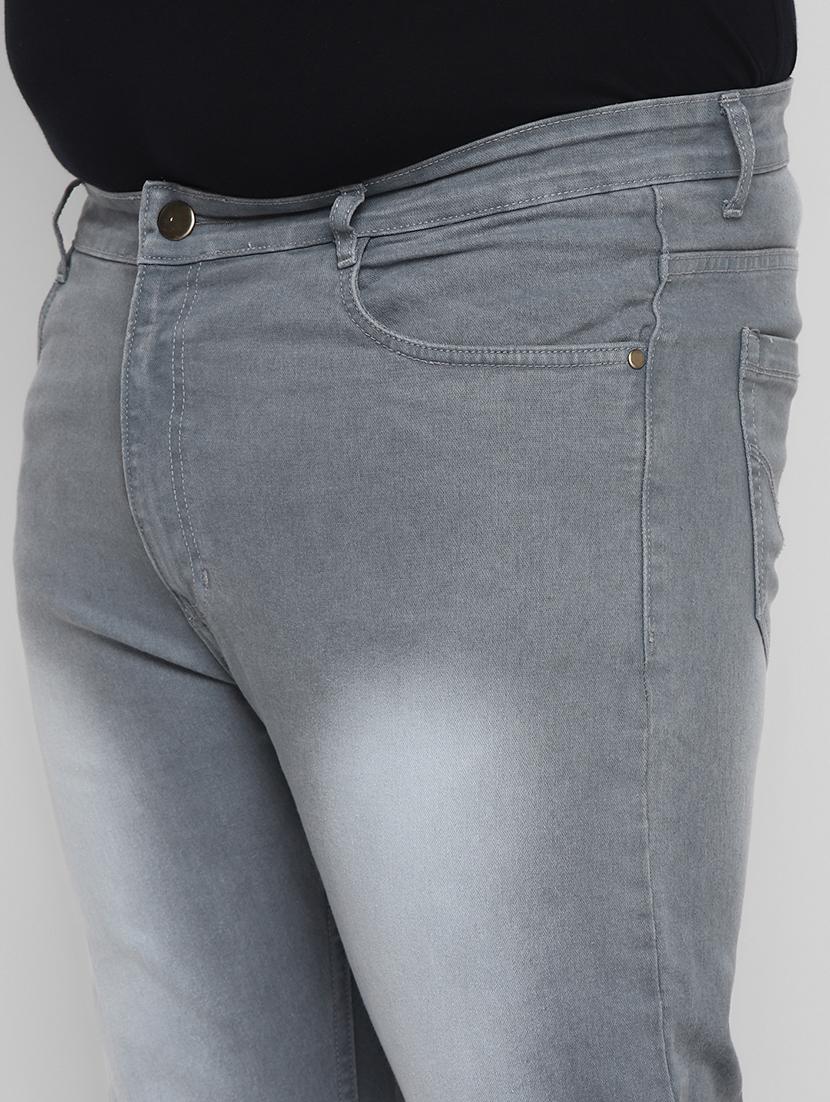 grey heavy washed denim jeans - 17620334 - Zoom Image - 6