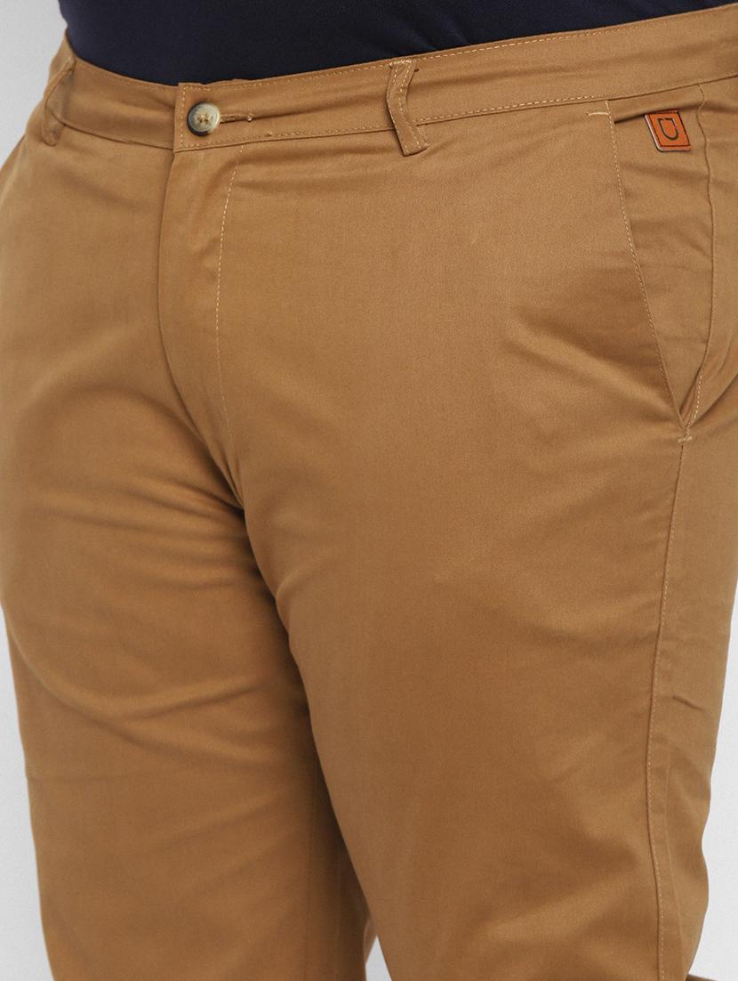 plus brown solid chinos - 17620353 - Zoom Image - 6