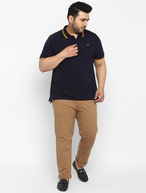 plus khaki solid chinos - 17620354 - Standard Image - 5