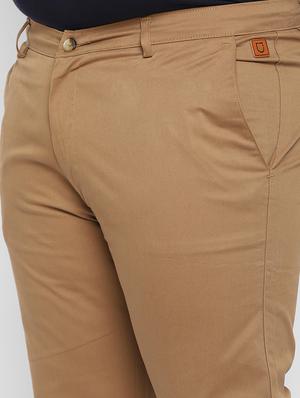plus khaki solid chinos - 17620354 - Standard Image - 6
