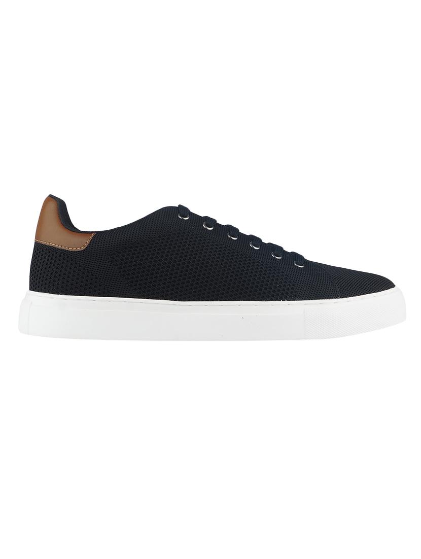 black mesh & synthetic lace up sneakers - 17620423 - Zoom Image - 2