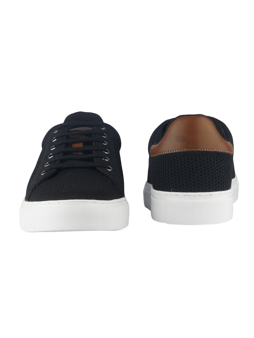 black mesh & synthetic lace up sneakers - 17620423 - Zoom Image - 4