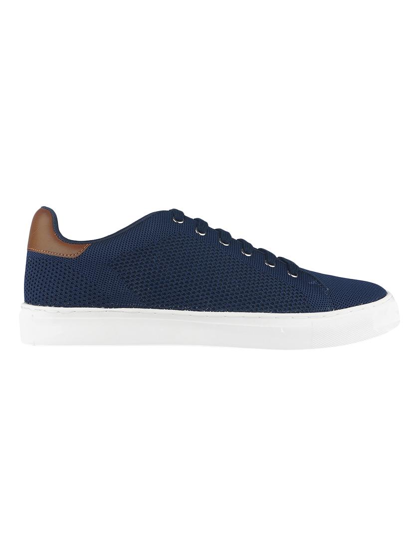blue mesh & synthetic lace up sneakers - 17620424 - Zoom Image - 2