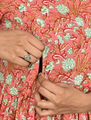 printed flared maternity wear dress - 17620449 - Standard Image - 4