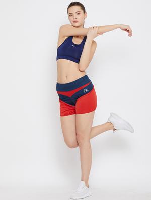 color block sports shorts - 17620465 - Standard Image - 3