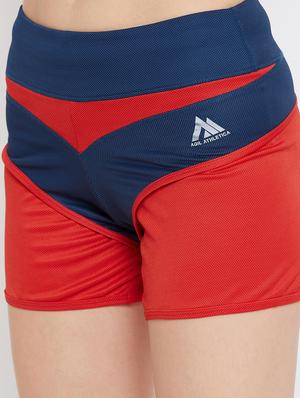 color block sports shorts - 17620465 - Standard Image - 4