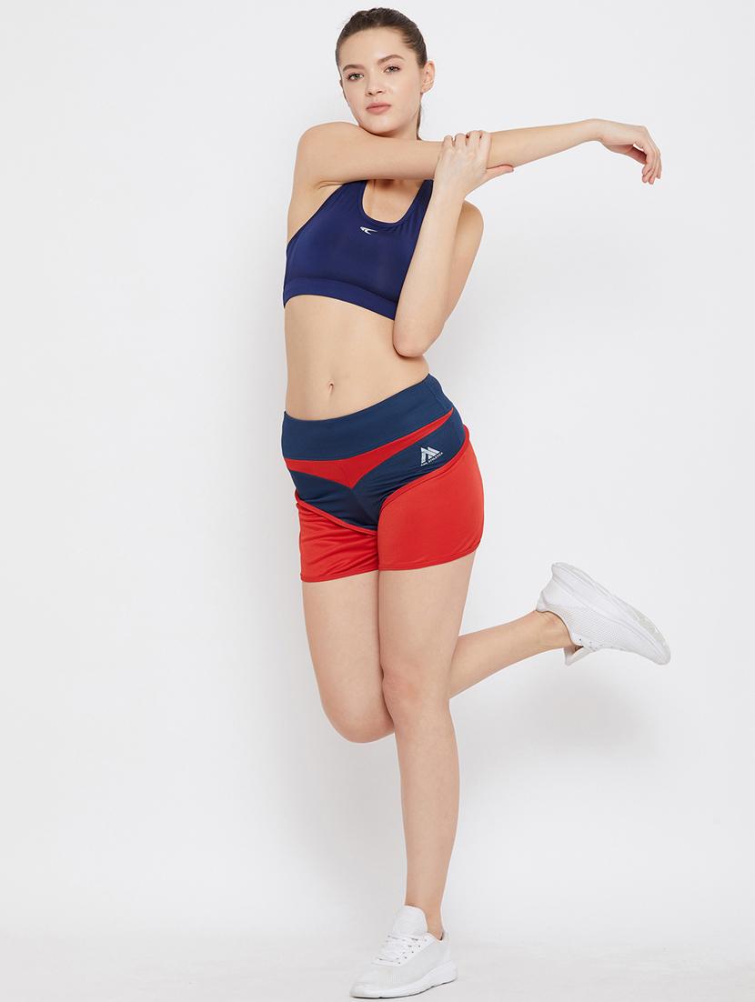 color block sports shorts - 17620465 - Zoom Image - 3