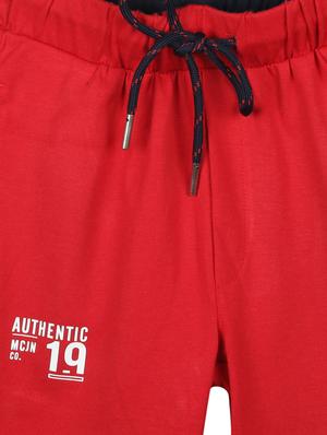 red cotton blend shorts - 17620515 - Standard Image - 3