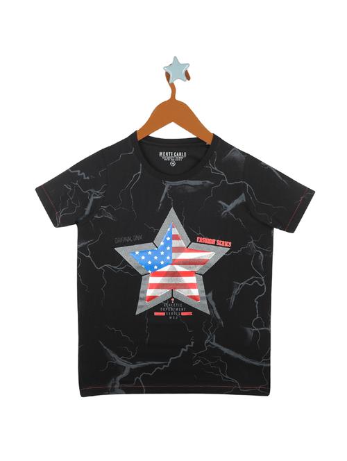 black cotton tshirt - 17620534 - Standard Image - 1