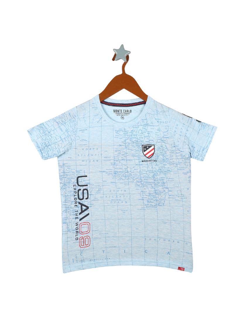 blue cotton tshirt - 17620551 - Zoom Image - 1