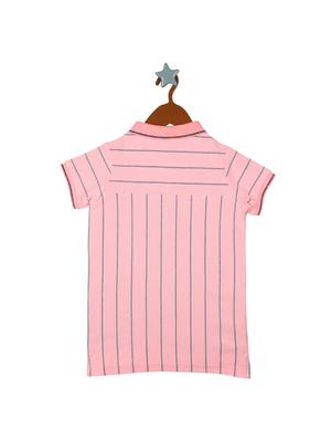 pink cotton blend regular tee - 17620566 - Standard Image - 2