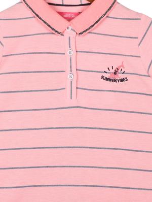 pink cotton blend regular tee - 17620566 - Standard Image - 3