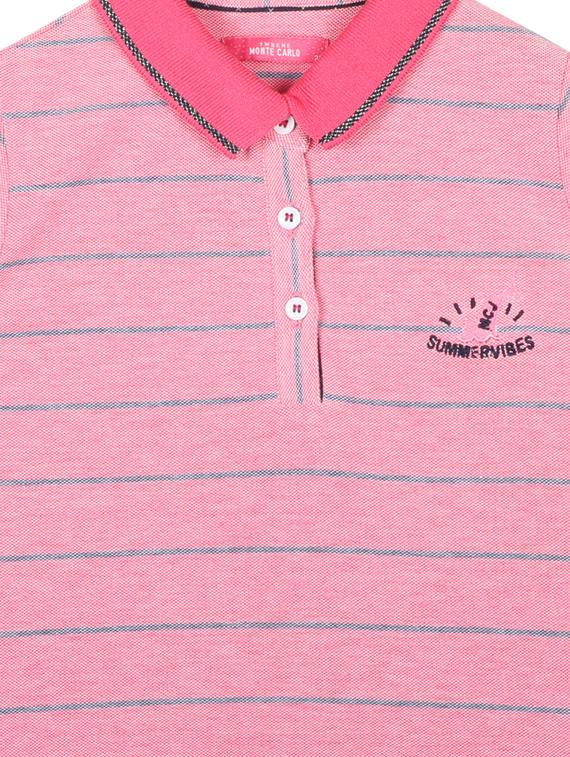 pink cotton blend regular tee - 17620567 - Zoom Image - 3