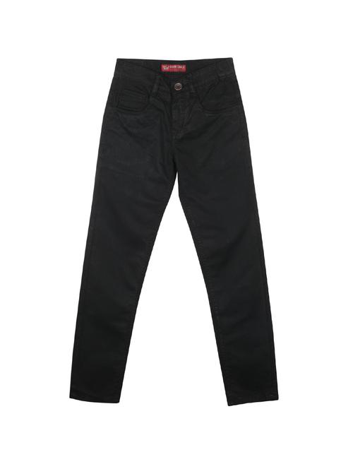 black cotton blend casual trouser - 17620576 - Standard Image - 1