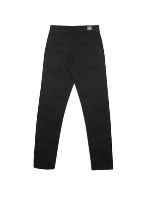 black cotton blend casual trouser - 17620576 - Standard Image - 2