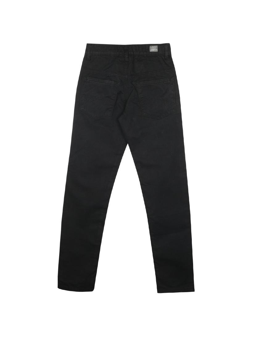 black cotton blend casual trouser - 17620576 - Zoom Image - 2