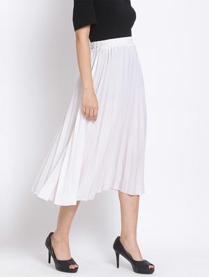 high rise pleated skirt - 17620609 - Standard Image - 2