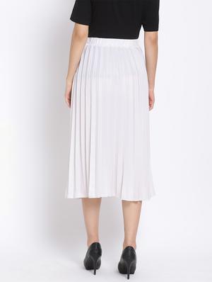high rise pleated skirt - 17620609 - Standard Image - 3