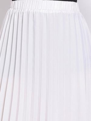 high rise pleated skirt - 17620609 - Standard Image - 5