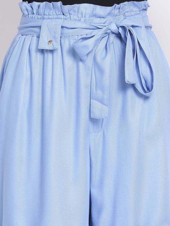 paper bag waist regular shorts - 17620614 - Zoom Image - 5