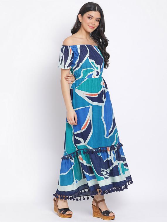 off shoulder maxi dress - 17620624 - Zoom Image - 2