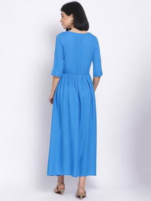 tie front maxi dress - 17620626 - Standard Image - 3