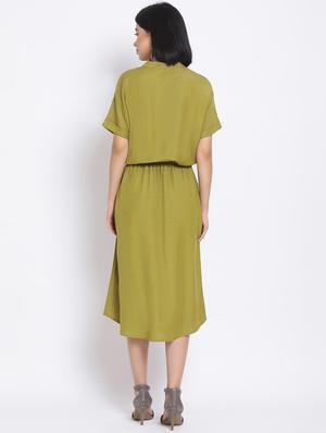 blouson waist maxi dress - 17620630 - Standard Image - 3