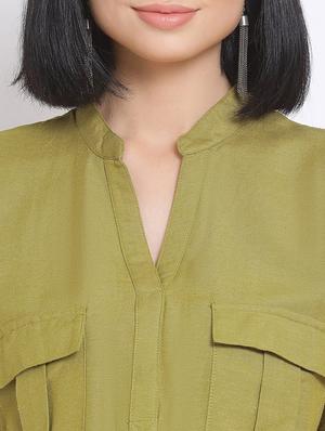 blouson waist maxi dress - 17620630 - Standard Image - 4