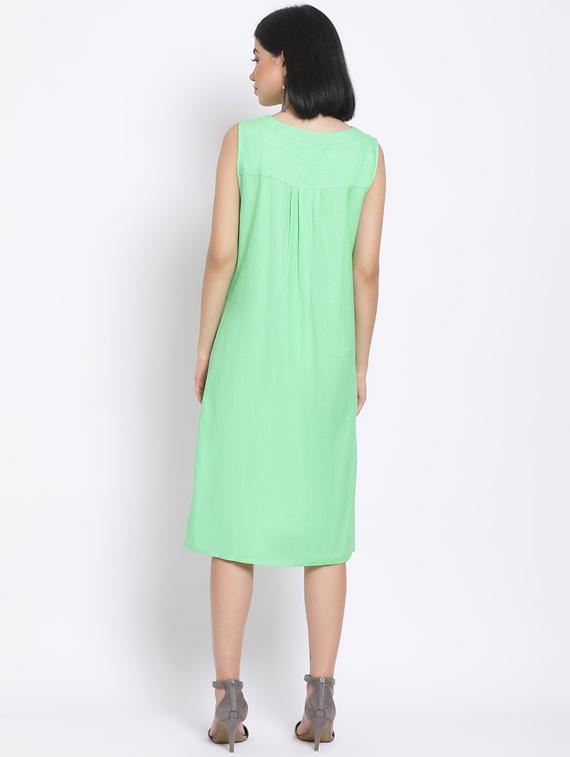pocket detail a-line dress - 17620633 - Zoom Image - 3