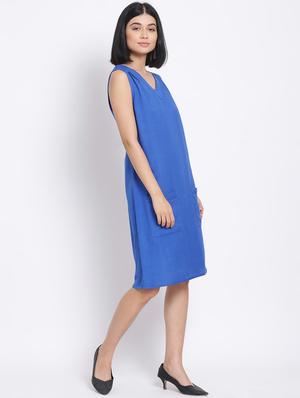 pocket detail a-line dress - 17620635 - Standard Image - 2