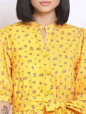 tie front floral romper - 17620638 - Standard Image - 5