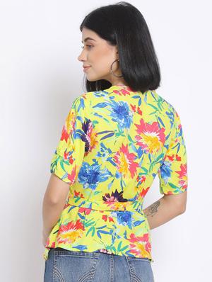 tropical wrap top - 17620686 - Standard Image - 3
