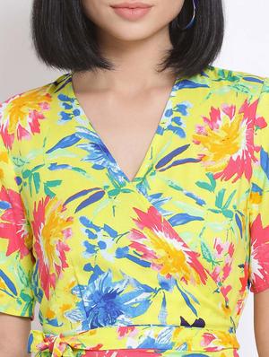 tropical wrap top - 17620686 - Standard Image - 5