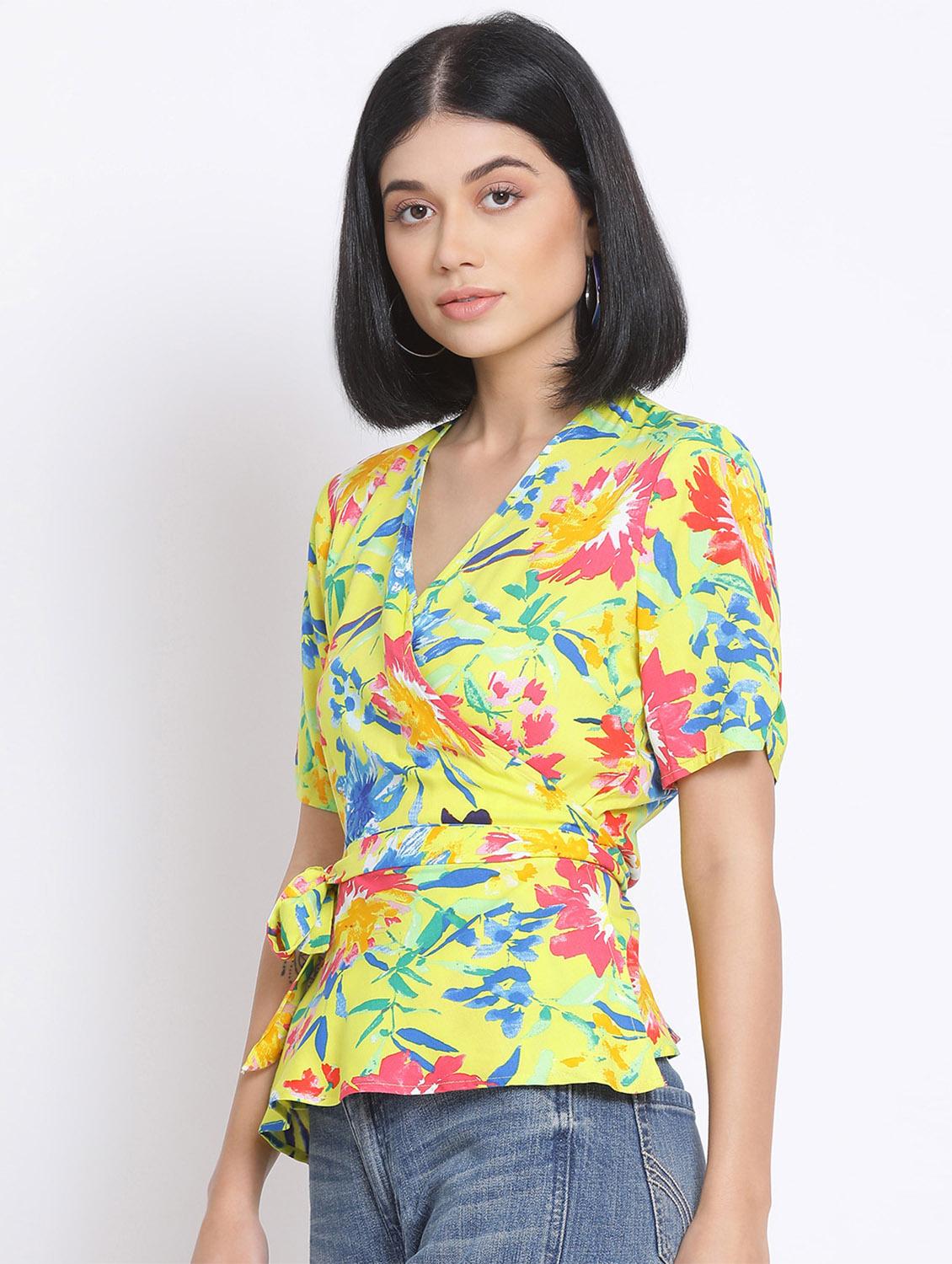 tropical wrap top - 17620686 - Zoom Image - 2