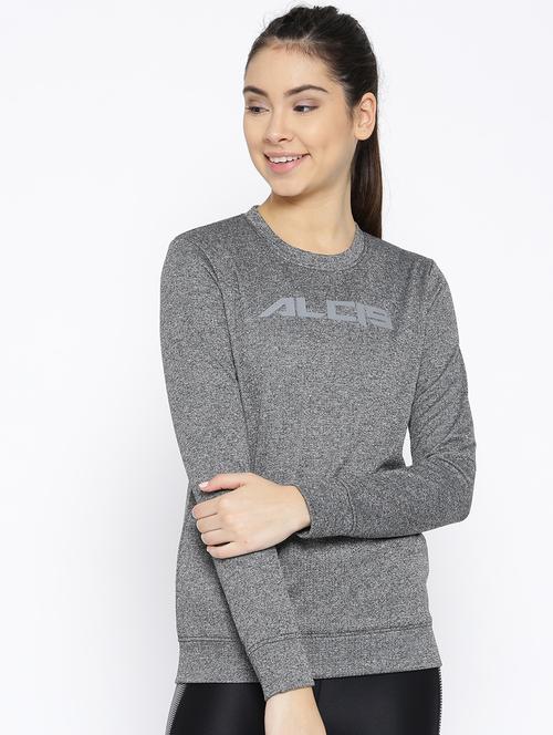 round neck solid sweatshirt - 17620708 - Standard Image - 1
