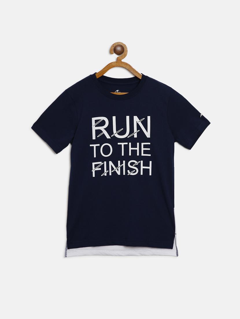navy blue cotton tshirt - 17620798 - Zoom Image - 1