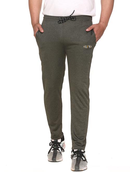 green polyester blend full length track pant - 17620885 - Standard Image - 1