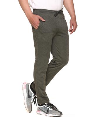 green polyester blend full length track pant - 17620885 - Standard Image - 2
