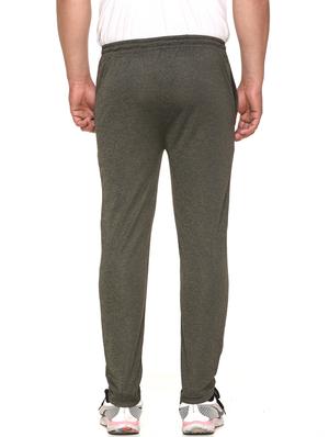 green polyester blend full length track pant - 17620885 - Standard Image - 3