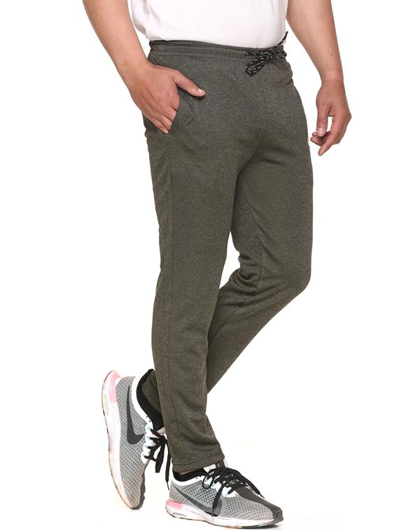 green polyester blend full length track pant - 17620885 - Zoom Image - 2