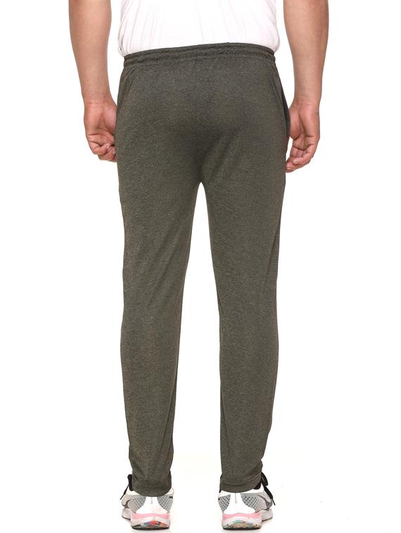 green polyester blend full length track pant - 17620885 - Zoom Image - 3