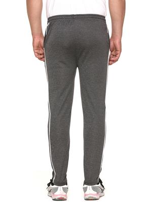 grey polyester blend ankle length track pant - 17620887 - Standard Image - 3