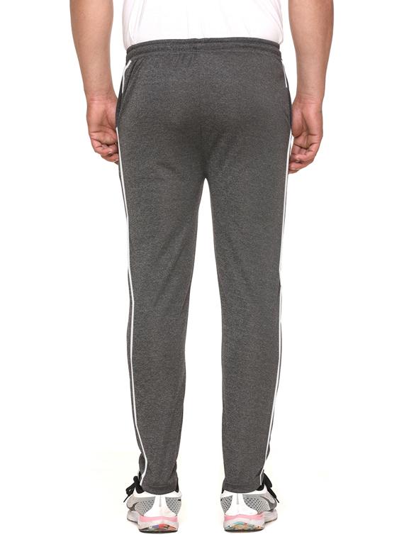 grey polyester blend ankle length track pant - 17620887 - Zoom Image - 3