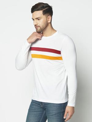 white taped t-shirt - 17620973 - Standard Image - 2