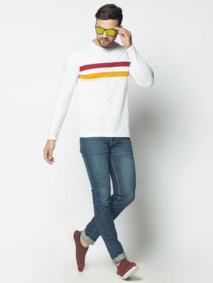 white taped t-shirt - 17620973 - Standard Image - 4