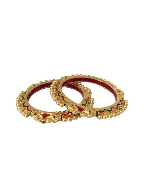 gold brass bangle - 17621011 - Standard Image - 1