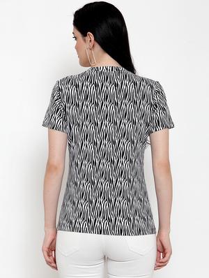 round neck printed tee - 17621238 - Standard Image - 3