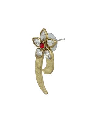 red metal studs earring - 17621448 - Standard Image - 2